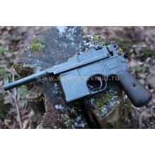 Охолощенный пистолет Маузера Боло под холостой патрон 9х19 люгер